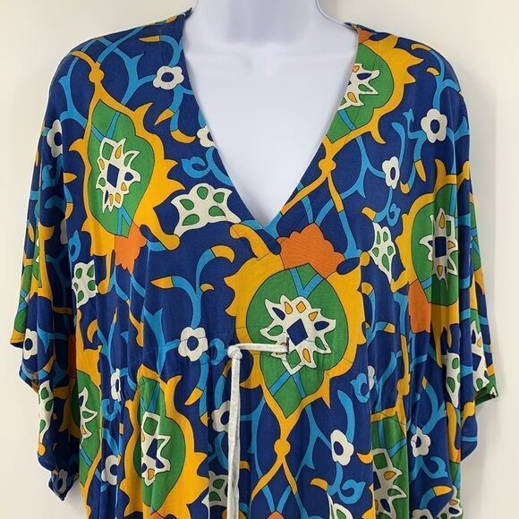 Nieves Lavi Kaftan Swim Cover Up Sz XS - Picture 2 of 5